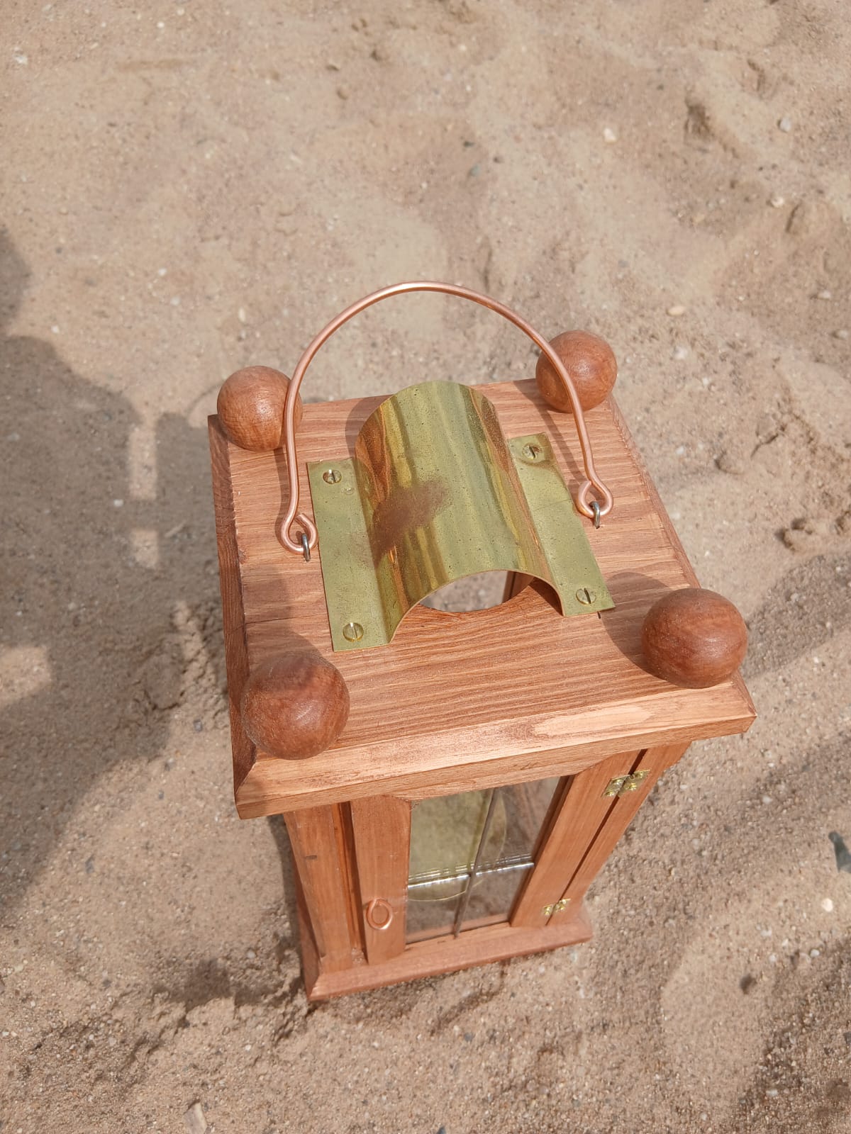 große Laterne Messing/Kupfer – Bild 4