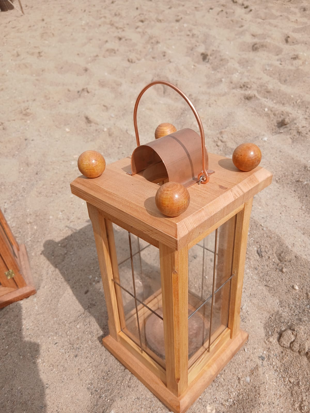große Laterne Messing/Kupfer – Bild 2